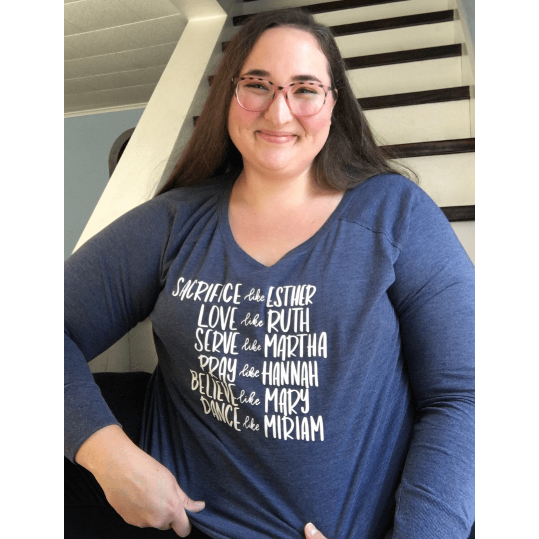 ellyandgrace DT132L Women of the Bible Tunic Tee