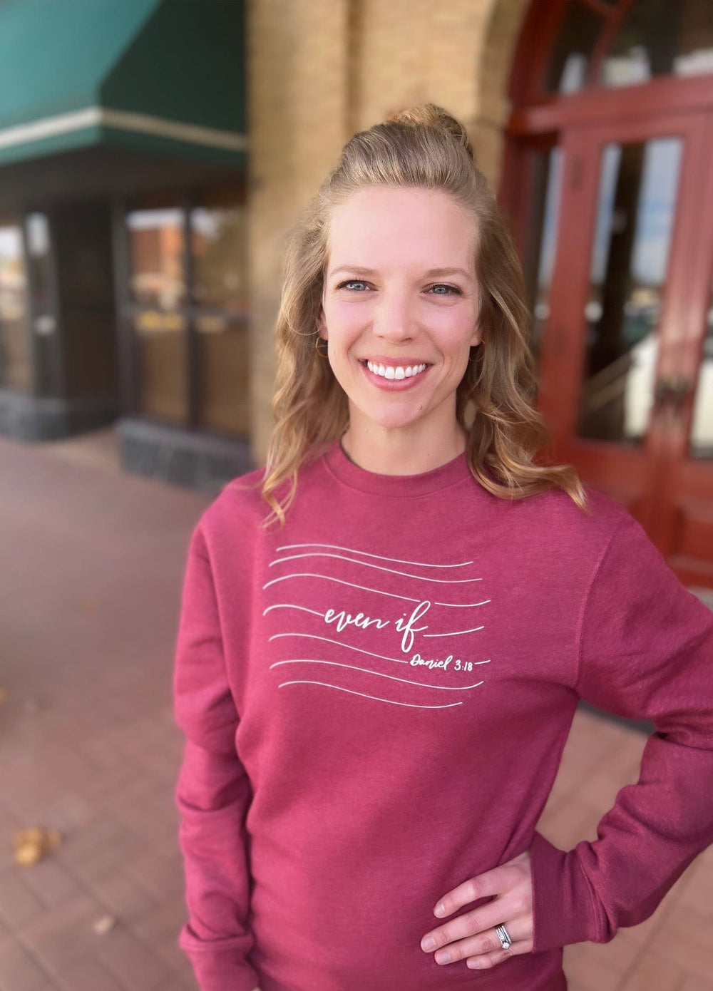 ellyandgrace DT6104 Even If Classic Sweatshirt