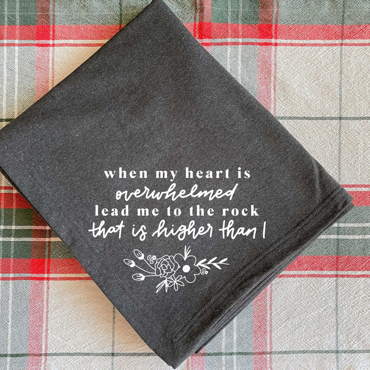 ellyandgrace DT81 Lead Me to the Rock Fleece Blanket