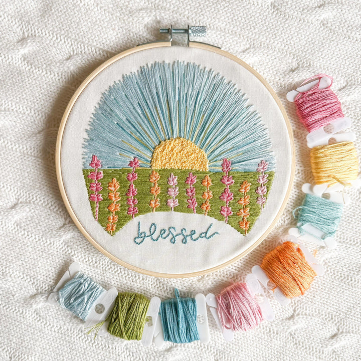 ellyandgrace Embroidery Kit Blessed Embroidery Kit