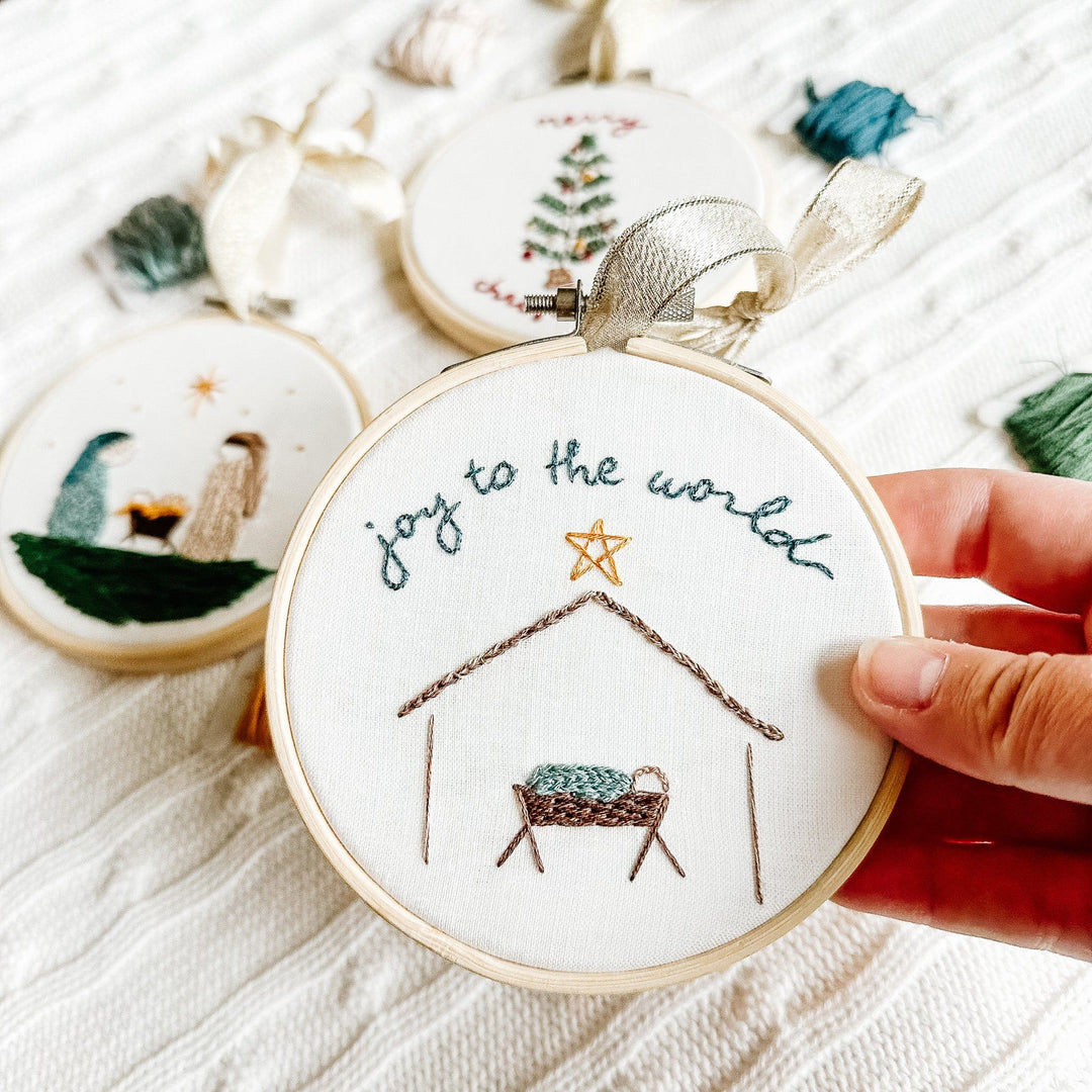ellyandgrace Embroidery Kit Christmas Ornament Embroidery Kit