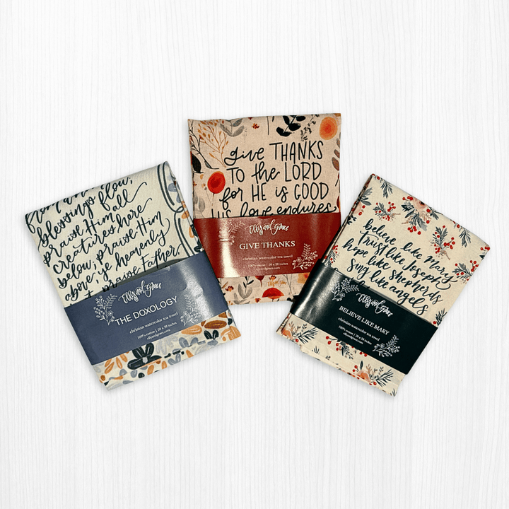 ellyandgrace Fall 2025 Tea Towel Bundle