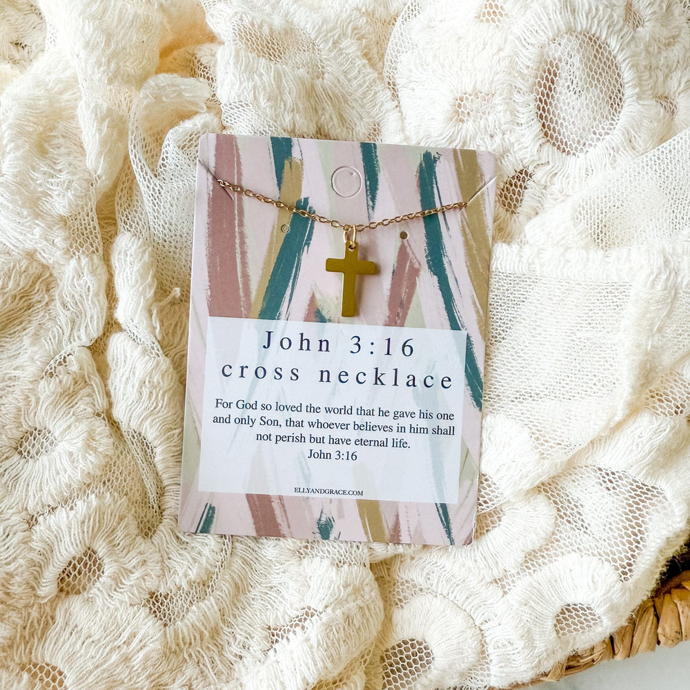 ellyandgrace Jewelry_Necklace Christian Cross Necklace