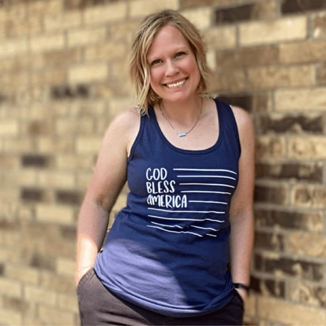 ellyandgrace LPC54TT God Bless America Tank Top