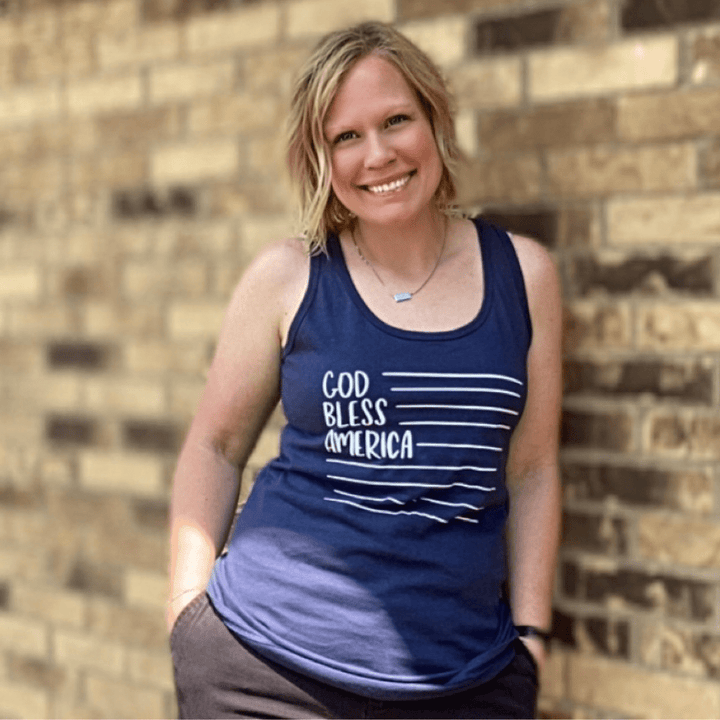 ellyandgrace LPC54TT God Bless America Tank Top