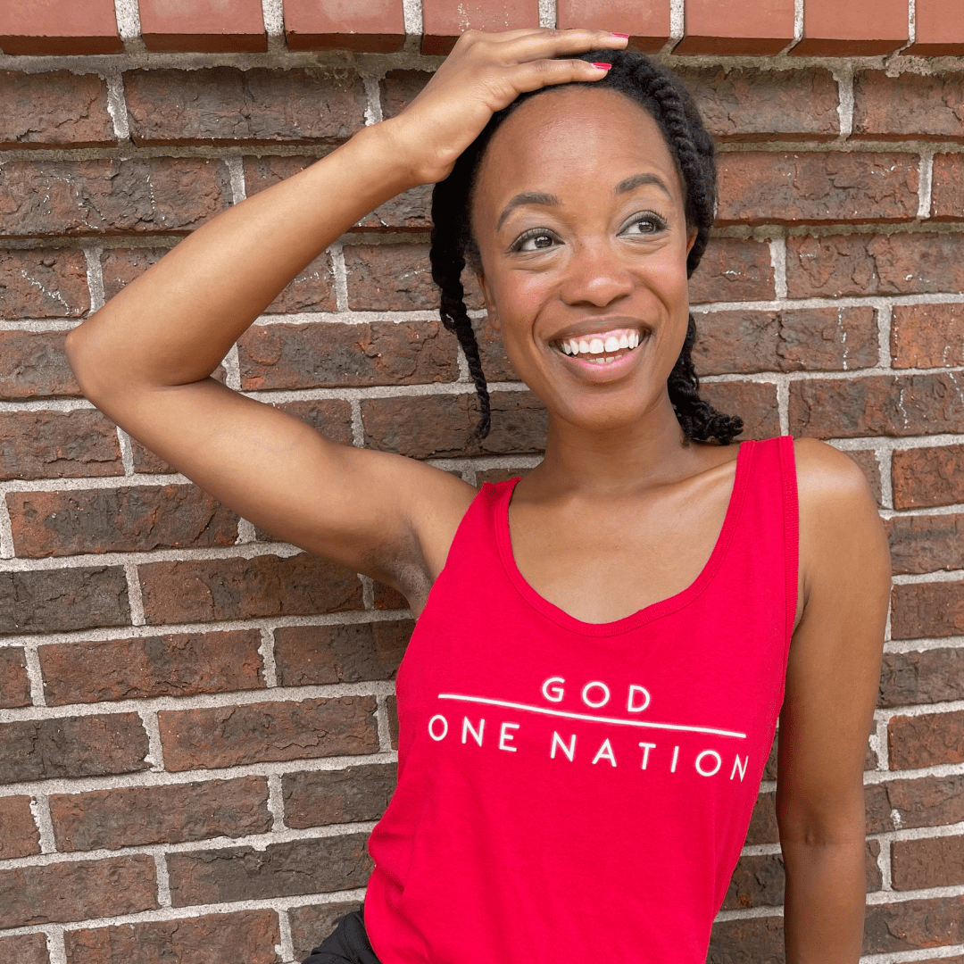 ellyandgrace LPC54TT One Nation Under God Tank Top