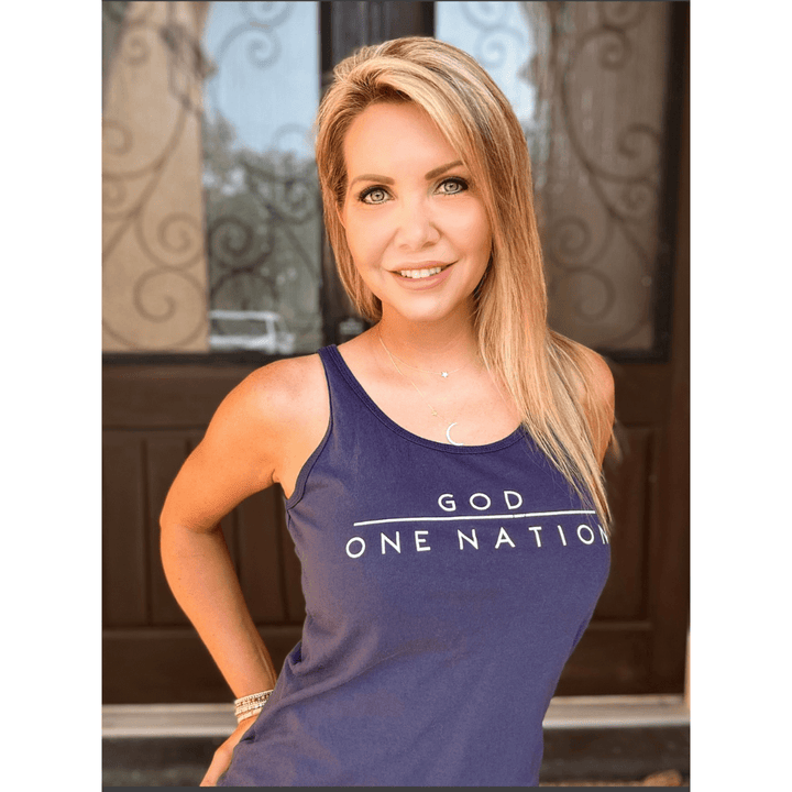 ellyandgrace LPC54TT One Nation Under God Tank Top
