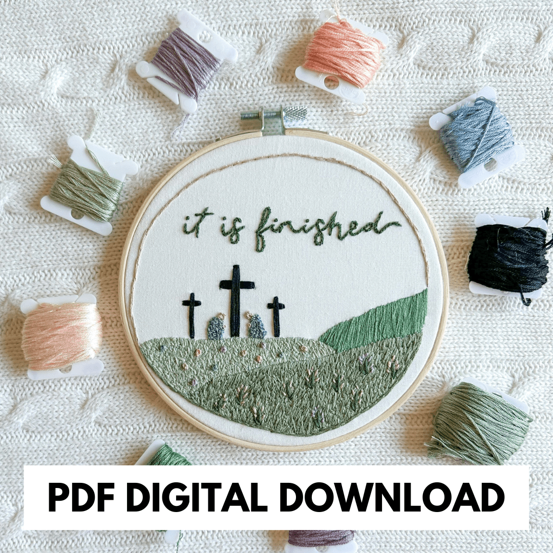 ellyandgrace PDF Download It is Finished Embroidery Instructions: PDF Digital Download