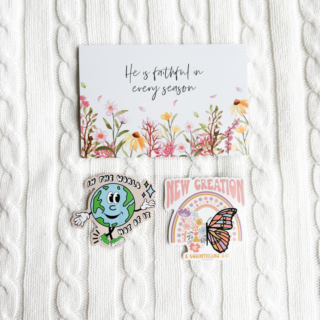 ellyandgrace Postcards He Is Faithful In Every Season Special Postcard Pack