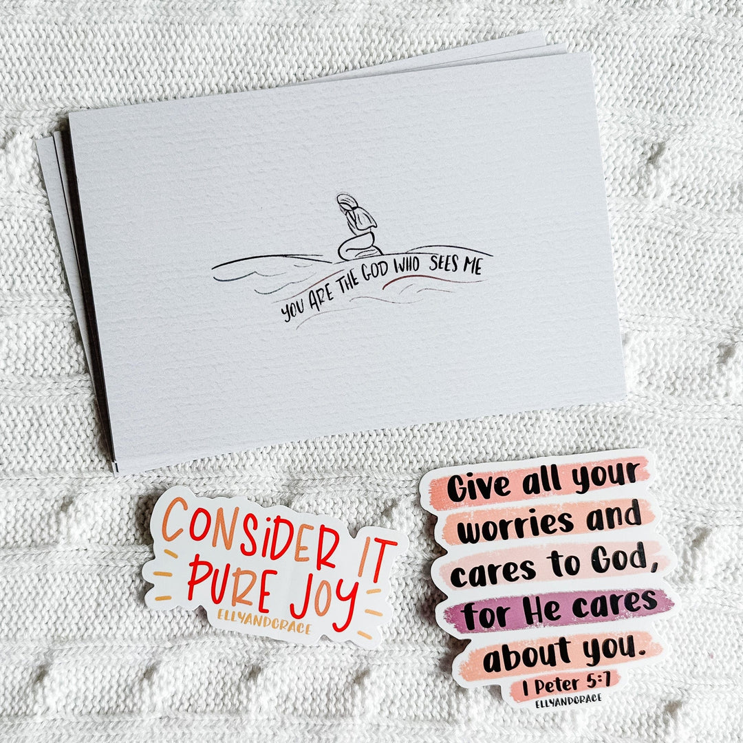 ellyandgrace Postcards You are the God Who Sees Me Postcard Pack