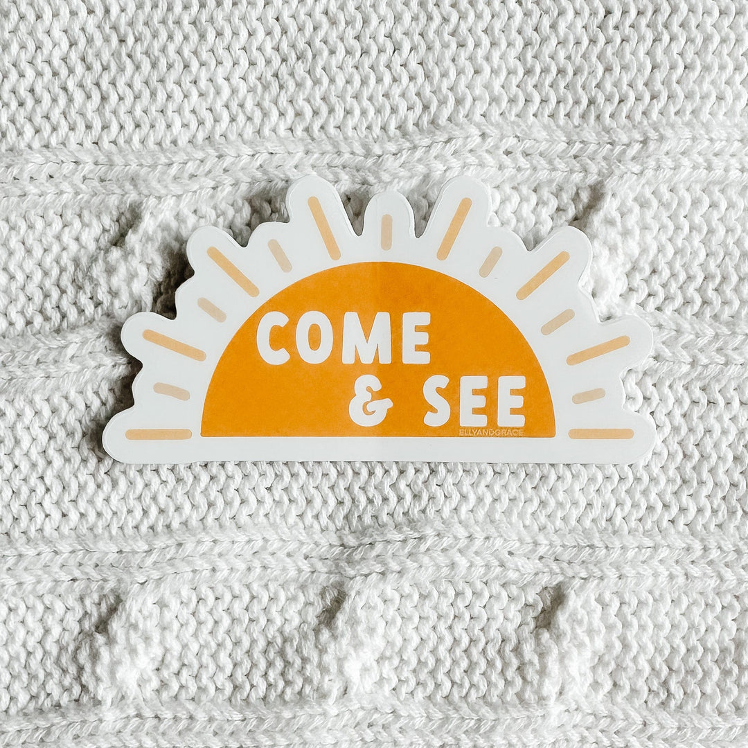 ellyandgrace Single Sticker Come and See Sticker