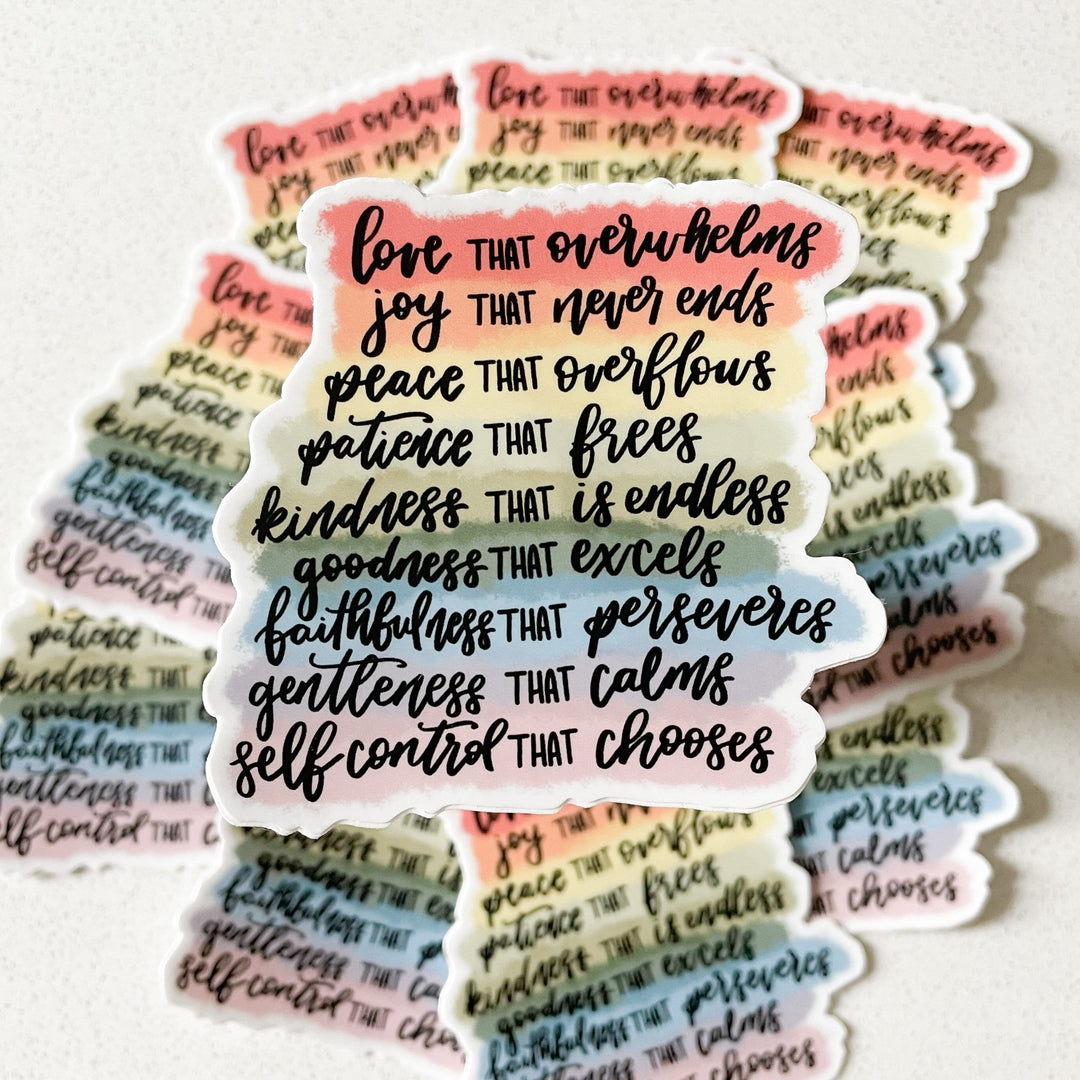 ellyandgrace Single Sticker Fruit of the Spirit Sticker