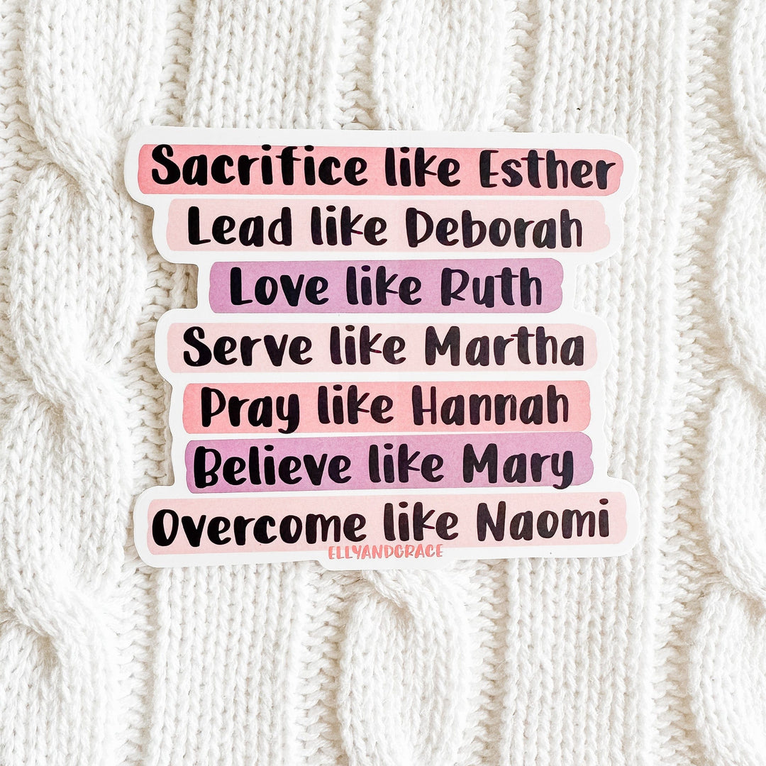 ellyandgrace Single Sticker Modern Women of the Bible Sticker