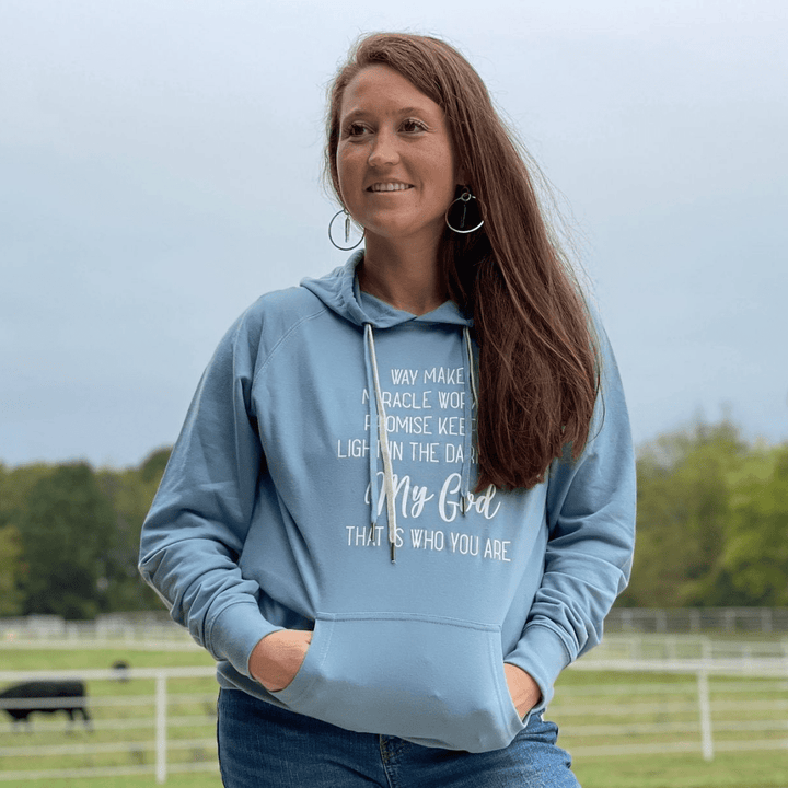 ellyandgrace SS1000 Way Maker Lightweight Terry Hoodie