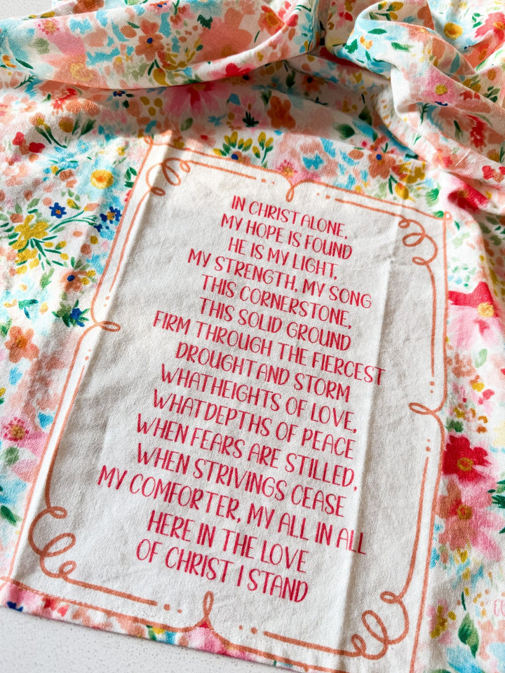 ellyandgrace Tea Towel In Christ Alone Tea Towel