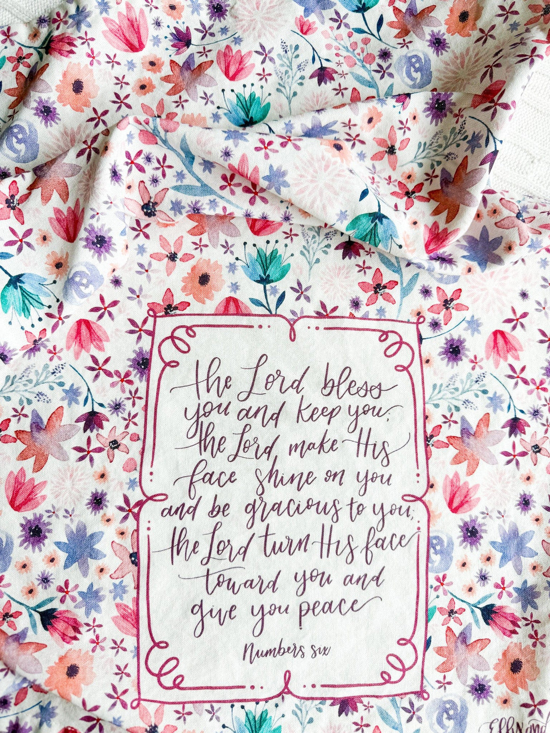 ellyandgrace Tea Towel The Lord Bless You Tea Towel