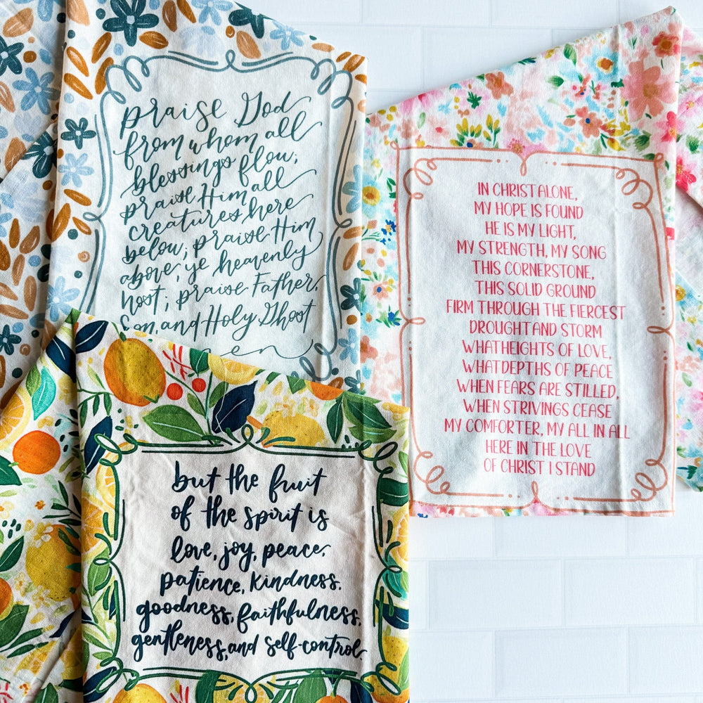 ellyandgrace Three Tea Towel Fruit Bundle