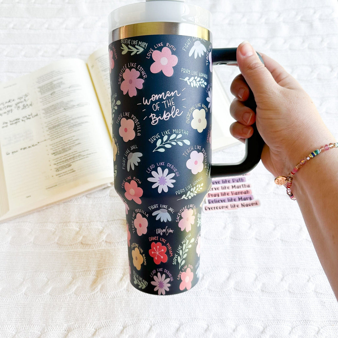ellyandgrace Tumbler 40oz Women Of the Bible 40oz Stainless Steel Insulated Tumbler