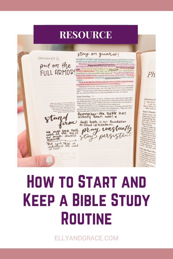 How to Start and Keep a Bible Study Routine