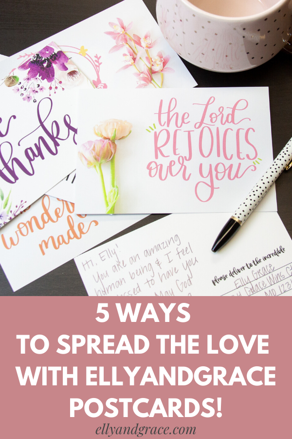 5 Ways to Spread the Love with EllyandGrace Postcards!