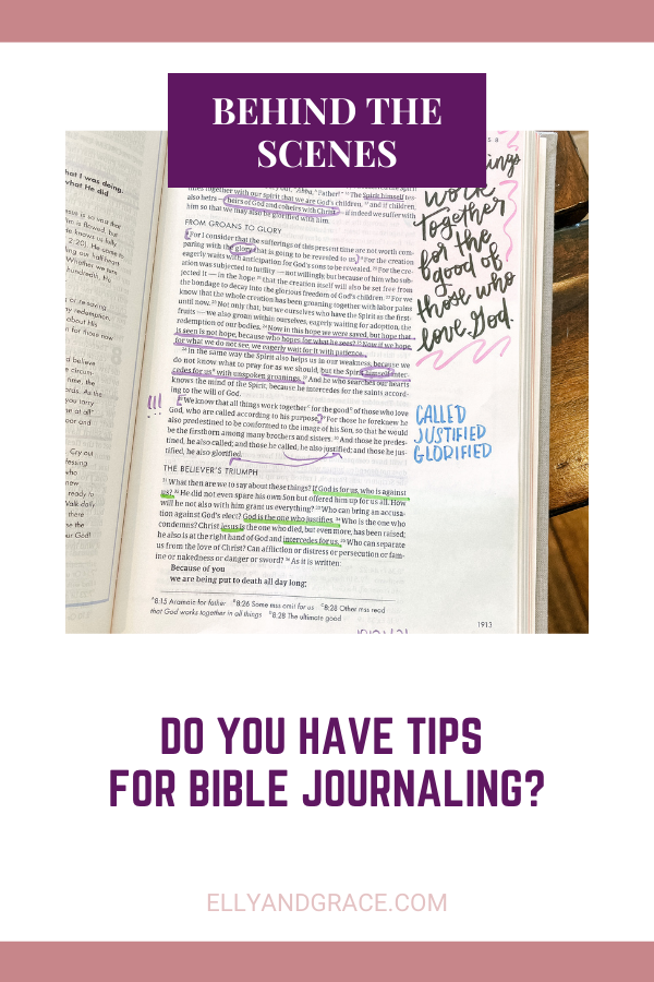  Do you have Tips for Bible Journaling?