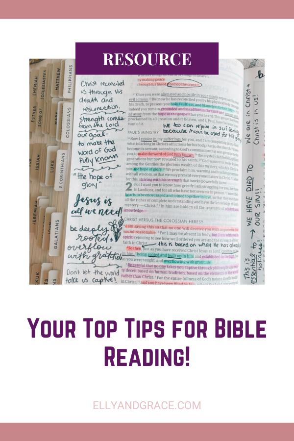 Your Top Tips for Bible Reading!