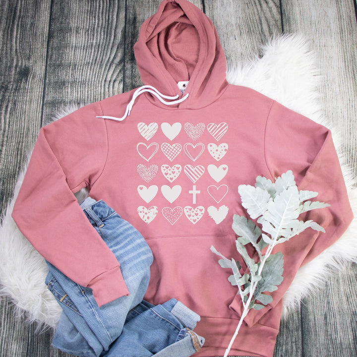 Hearts & Cross Premium Fleece Hoodie