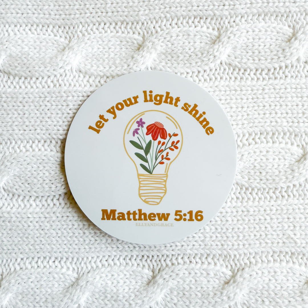 Let Your Light Shine Sticker