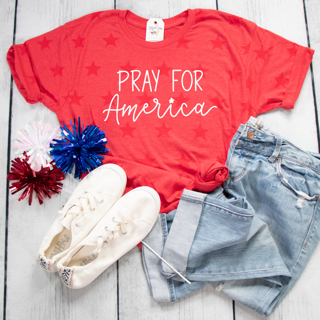 Pray for America Star Unisex Tee