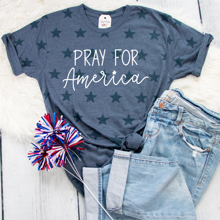 Pray for America Star Unisex Tee