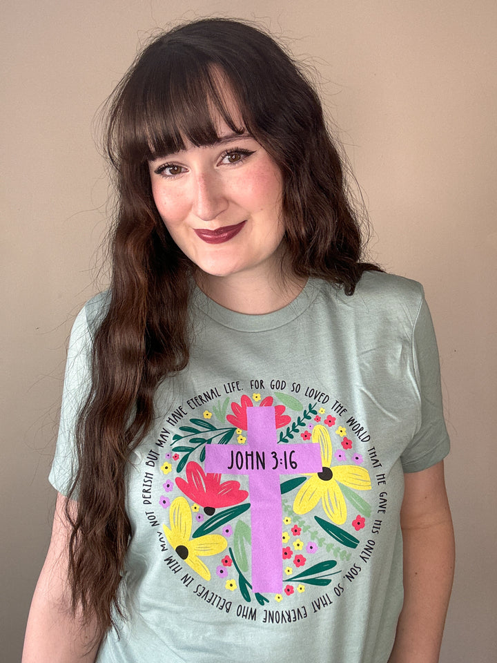 Easter John 3:16 Multicolor Unisex Shirt