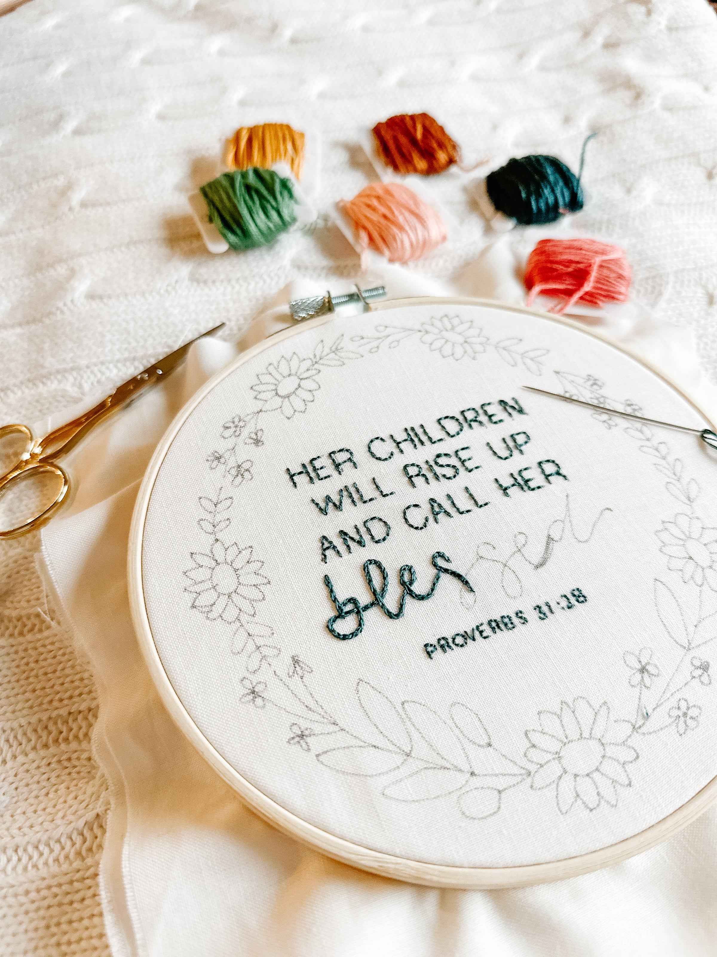 Consider the Wildflowers Embroidery Kit