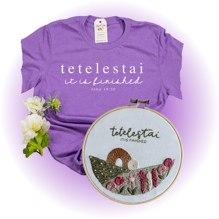 Tetelestai Shirt & Embroidery Kit Bundle