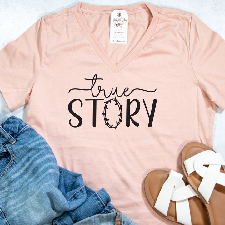 True Story COT Ladies V-Neck