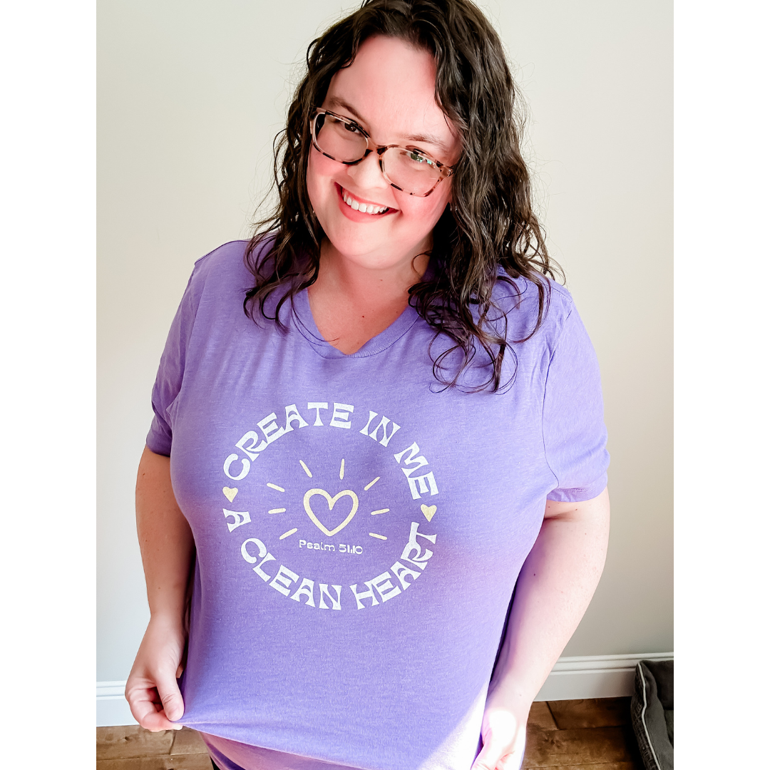 Create in Me a Clean Heart Multicolor Unisex Shirt