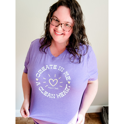 Create in Me a Clean Heart Multicolor Unisex Shirt