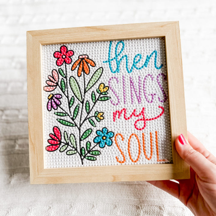 Elly and Grace 2-PC Then Sings My Soul Embroidery &amp; Diamond Art Bundle