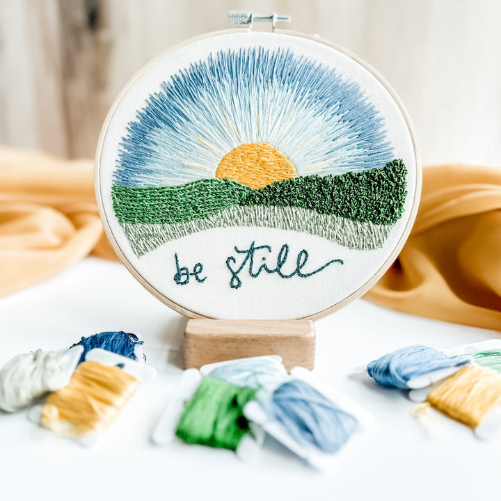 Elly and Grace 3-PC Embroidery Bundle: Be Still + His Mercies Are New Every Morning + Count Your Blessings