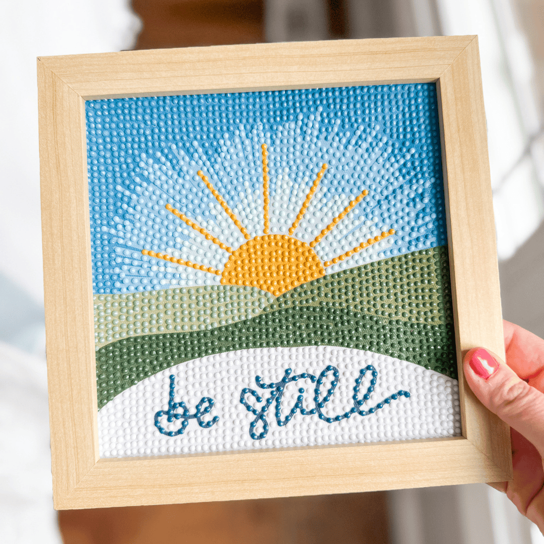 Elly and Grace Bundle 2-PC Embroidery &amp; Diamond Art Kit Bundle: Be Still
