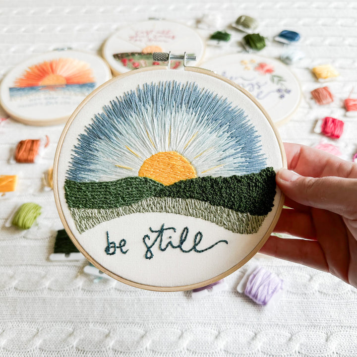 Elly and Grace Bundle 2-PC Embroidery &amp; Diamond Art Kit Bundle: Be Still