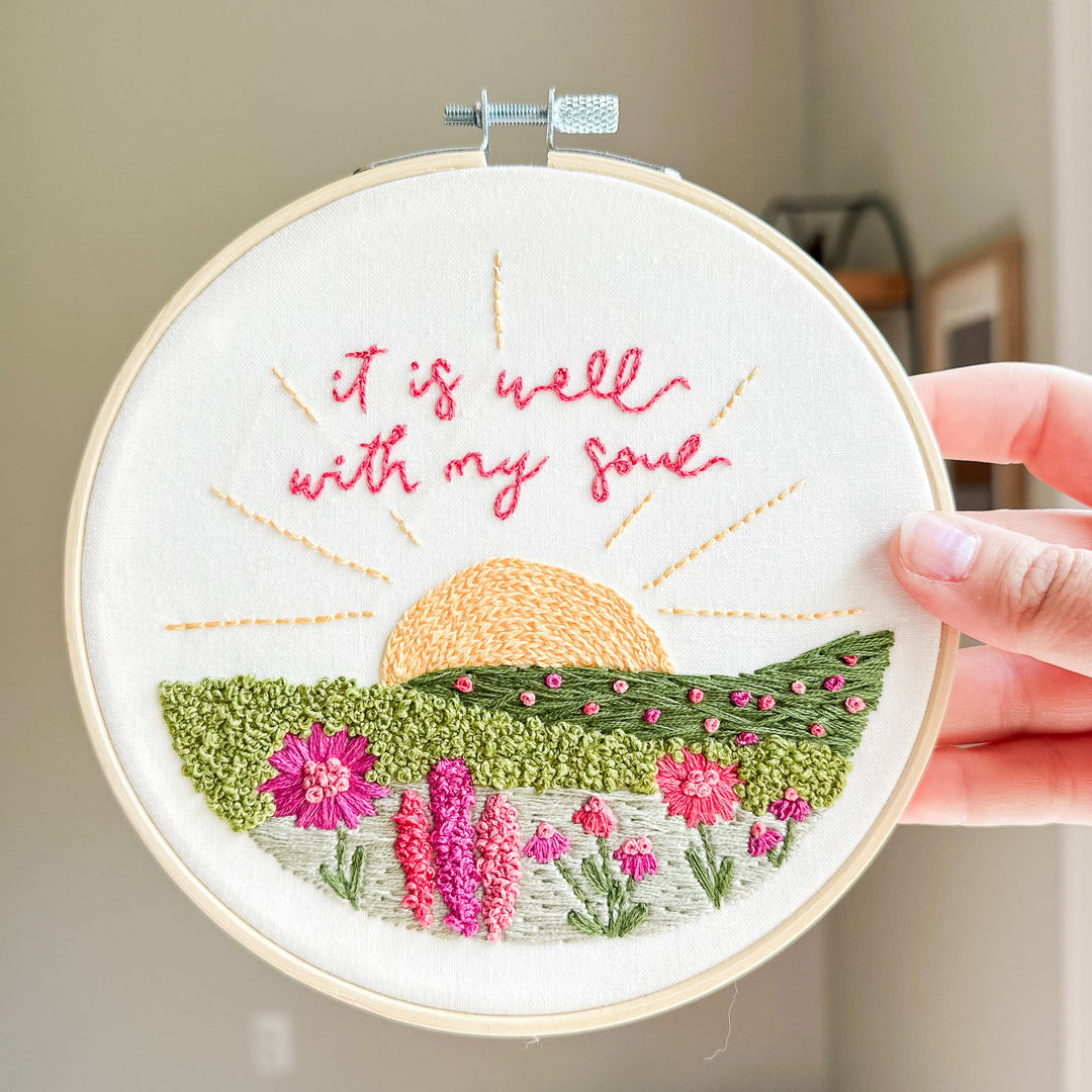 Elly and Grace Bundle 2-PC Embroidery & Diamond Art Kit Bundle: It Is Well With My Soul