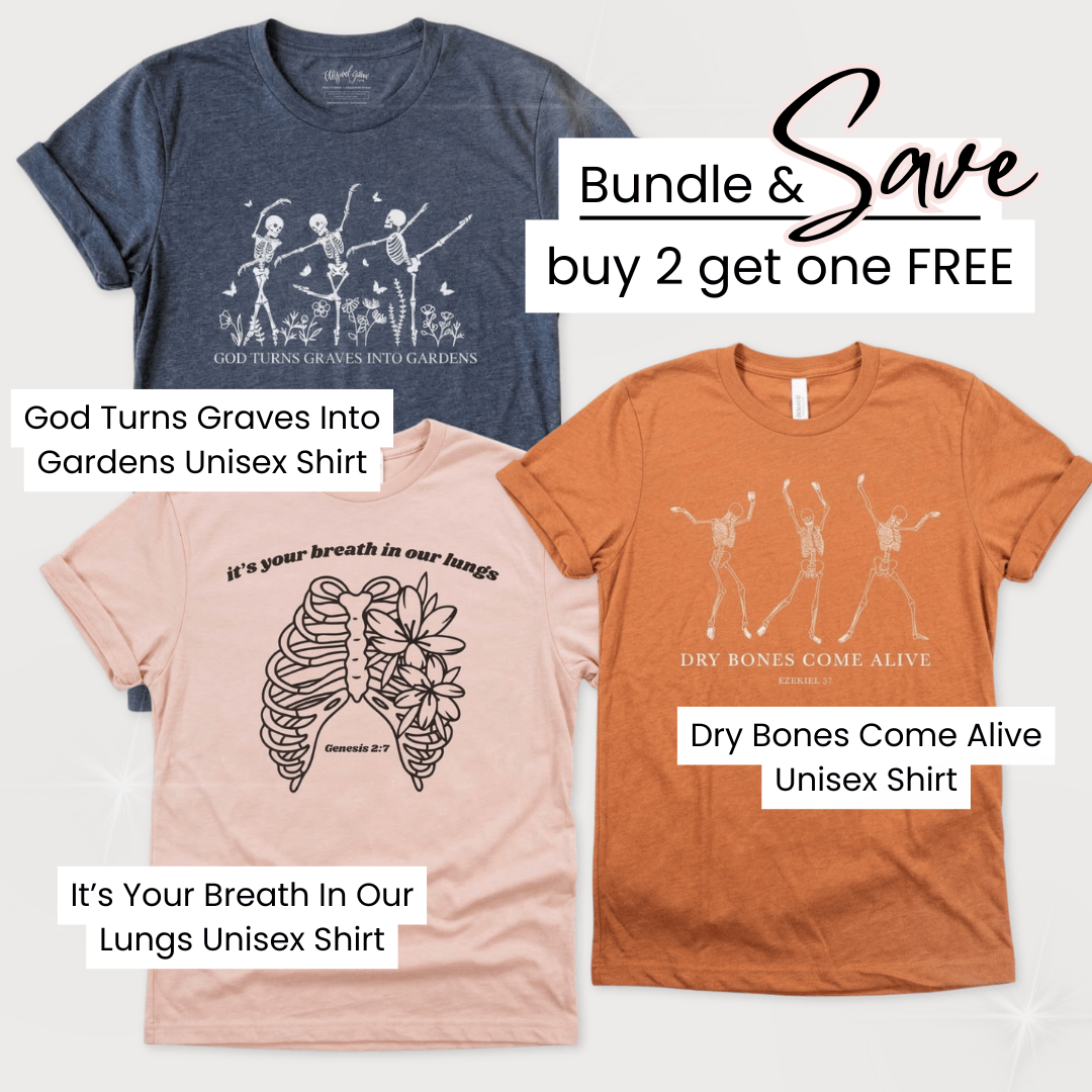 Elly and Grace Bundle Buy 2 Get 1 FREE Bundle: Christian Halloween Shirts