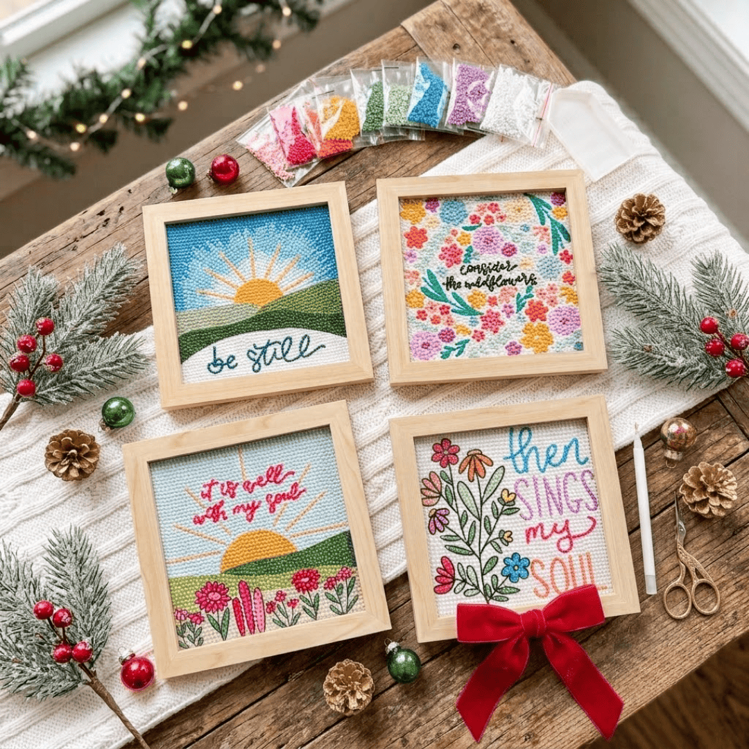 Elly and Grace Christmas in July 4-pc Diamond Art Bundle *LIMITED TIME* $20 off!