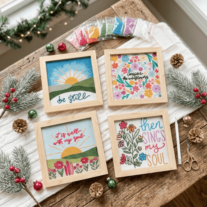 Elly and Grace Christmas in July 4-pc Diamond Art Bundle *LIMITED TIME* $20 off!