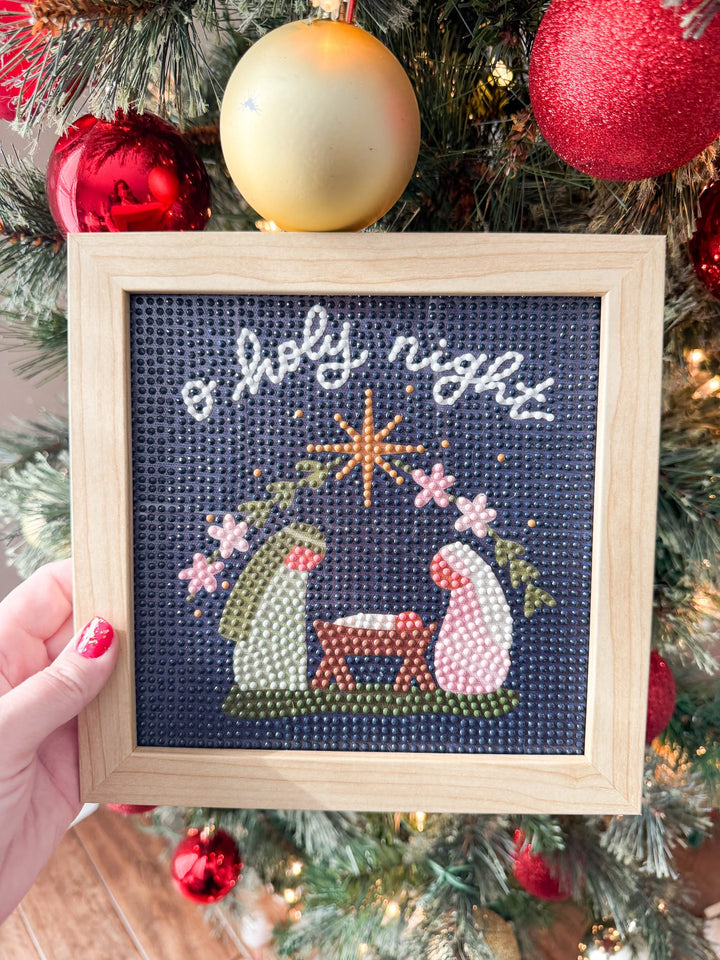 Elly and Grace Diamond Art Kit 3-PC Christmas Diamond Art Kit Bundle: Merry Christmas + O Holy Night + Christmas Story