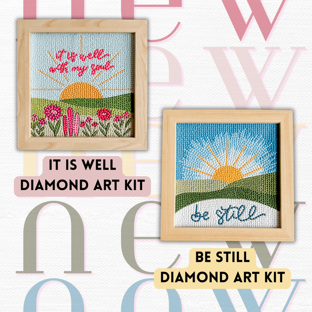 Elly and Grace It Is Well & Be Still Diamond Art Bundle