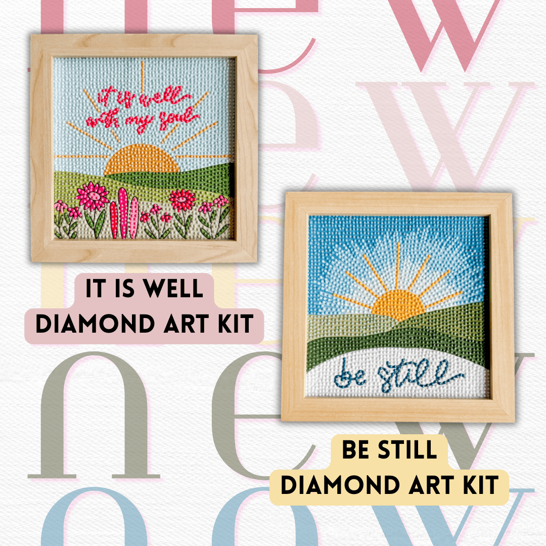Elly and Grace It Is Well & Be Still Diamond Art Bundle