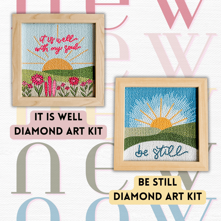 Elly and Grace It Is Well & Be Still Diamond Art Bundle