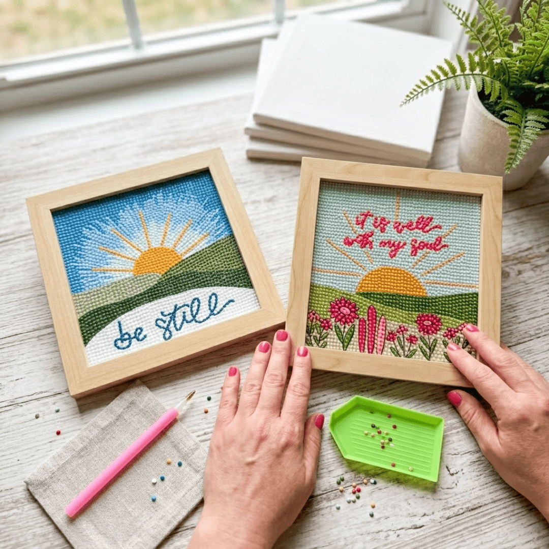 Elly and Grace It Is Well & Be Still Diamond Art Bundle
