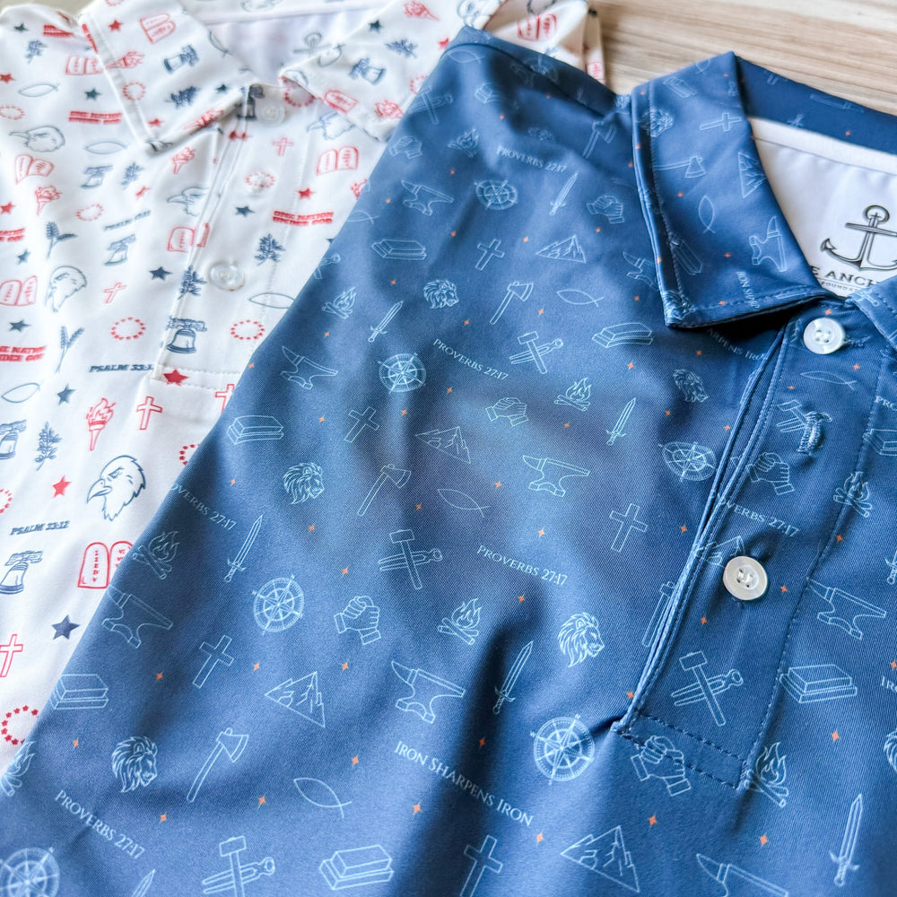 Elly and Grace Men's Performance Polo Bundle - The Anchored